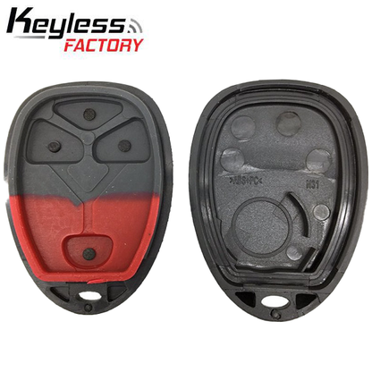 2007-2017 GM / 4-Button Keyless Entry Remote SHELL / PN: 22936098 / OUC60270 / Black (AFTERMARKET) - UHS Hardware