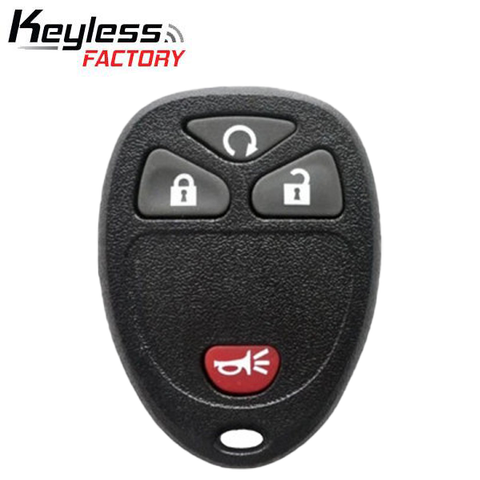 2007-2017 GM / 4-Button Keyless Entry Remote SHELL / PN: 22936098 / OUC60270 / Black (AFTERMARKET) - UHS Hardware