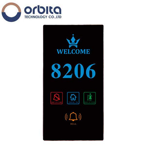 Orbita - DS-258HR - Smart Hotel Door Sign - 220V - Silver - 100K Touch Tested - UHS Hardware