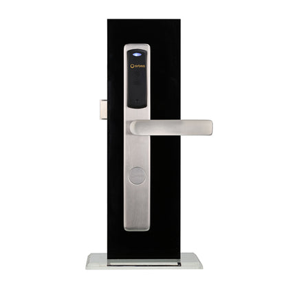 Orbita - E3064 - Mortise Hotel Lock - Bluetooth & MiFare RFID - 72 Ares Lever Set - DC6V - Silver - Grade 2 - UHS Hardware