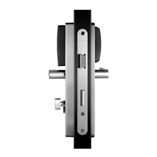 Orbita - E3064 - Mortise Hotel Lock - Bluetooth & MiFare RFID - 72 Ares Lever Set - DC6V - Silver - Grade 2 - UHS Hardware