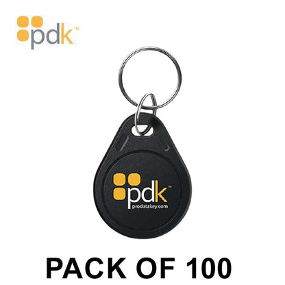 PDK - Standard Fob - HID Compatible - Pack of 100 (125 KHz Prox) - UHS Hardware