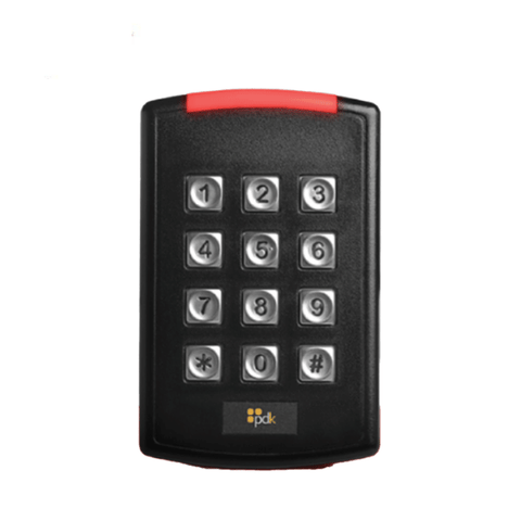 PDK - RED High Security + Prox Keypad Reader - Desfire EV2 - 16V DC (13.56 MHz + Prox) - UHS Hardware
