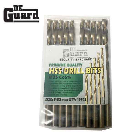 HSS Drill Bit x 10 Fully Ground 5/32″ –5% Cobalt M35 - UHS Hardware