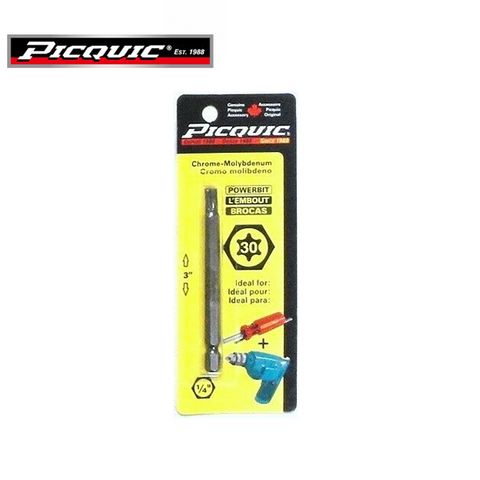 PICQUIC - 3" Length Powerbits - Optional Bit Sizes - Torx - UHS Hardware