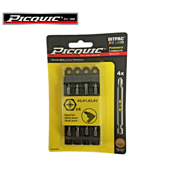 PICQUIC - Bitpac 95007 - Pozidriv - 0, 1, 2, 3 - UHS Hardware