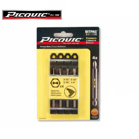 PICQUIC - Bitpac 95010 - Clutch Set - 3/32, 5/32, 3/16, 1/4" - UHS Hardware
