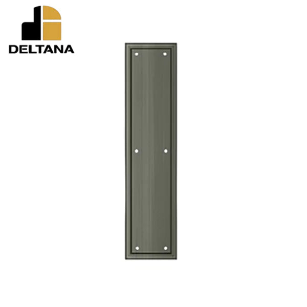 Deltana - Framed Push Plate - Heavy Duty - 3 1/2" x 15" - Optional Finish