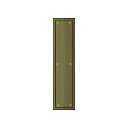 Deltana - Framed Push Plate - Heavy Duty - 3 1/2" x 15" - Optional Finish