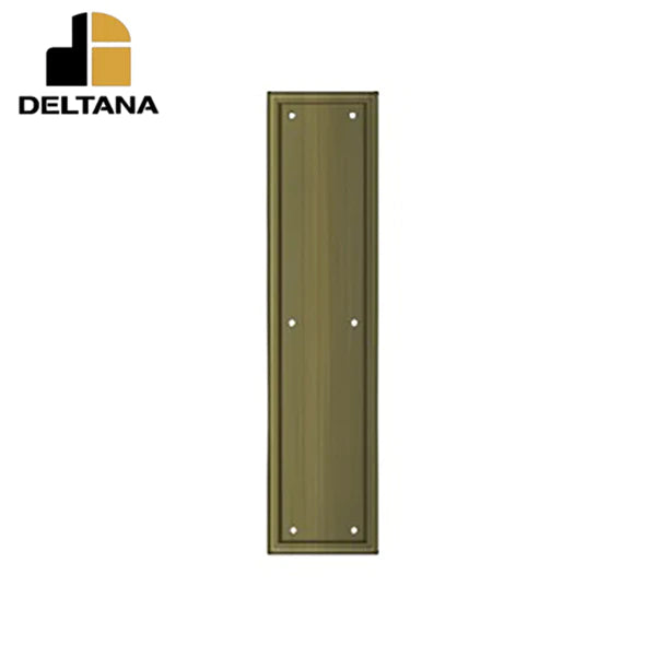 Deltana - Framed Push Plate - Heavy Duty - 3 1/2" x 15" - Optional Finish