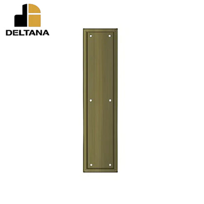 Deltana - Framed Push Plate - Heavy Duty - 3 1/2" x 15" - Optional Finish