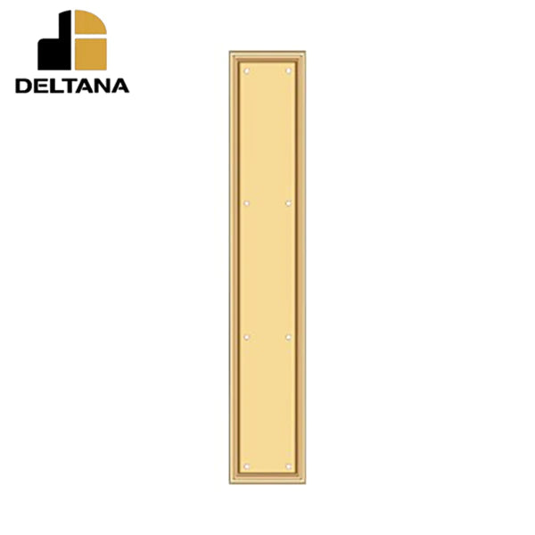 Deltana - Framed Push Plate - Heavy Duty - 3 1/2" x 20" - Optional Finish