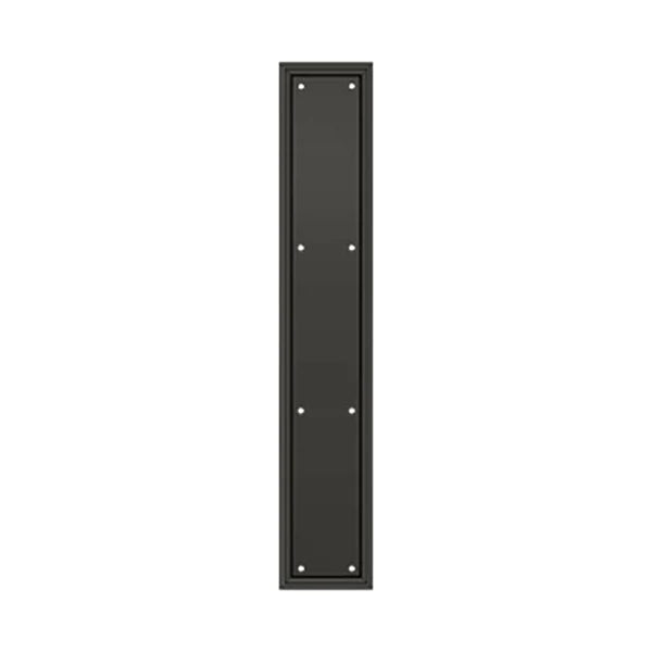 Deltana - Framed Push Plate - Heavy Duty - 3 1/2" x 20" - Optional Finish