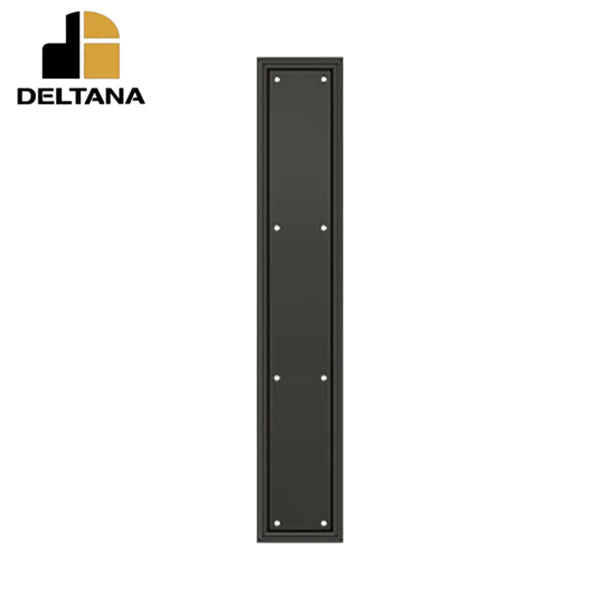 Deltana - Framed Push Plate - Heavy Duty - 3 1/2" x 20" - Optional Finish