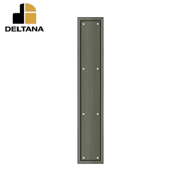 Deltana - Framed Push Plate - Heavy Duty - 3 1/2" x 20" - Optional Finish