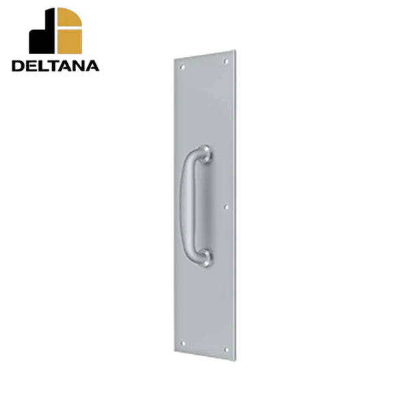 Deltana - Push Plate w/ Handle 3-1/2" x 15" - 5-1/4 Handle" - Optional Finish