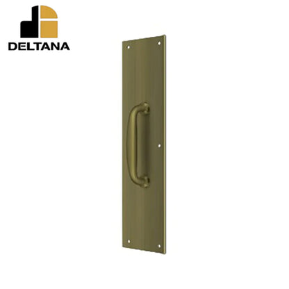 Deltana - Push Plate w/ Handle 3-1/2" x 15" - 5-1/4 Handle" - Optional Finish