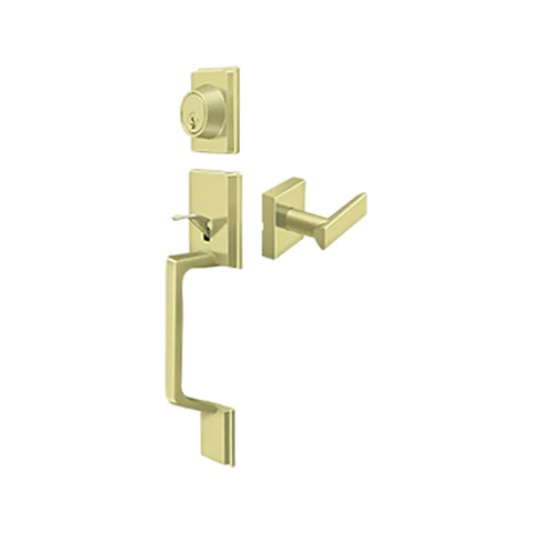 Deltana - Highgate Handleset w/ Zinc Livingston Lever Entry - Optional Finish