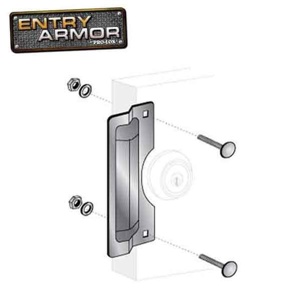 Entry Armor - Center Rose Latch Protector  - 7″ - UHS Hardware
