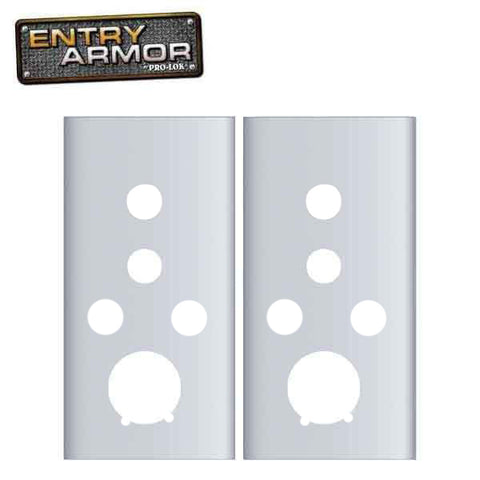 Entry Armor - Cylindrical Flat Plates for Kaba Simplex  - Set of 2 - UHS Hardware
