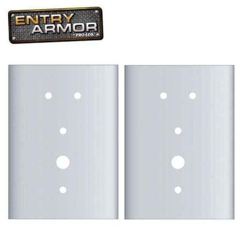 Entry Armor - Mortise Flat Plates for Kaba E-Plex 2000 Series - Set Of 2 - UHS Hardware