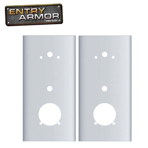 Entry Armor - Cylindrical Flat Plates for Kaba E-Plex 5000 - Set Of 2 - UHS Hardware