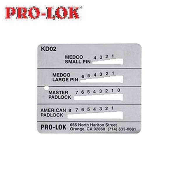 Pro-Lok - KD02 Key Decoder - Medeco - Master - American – UHS Hardware