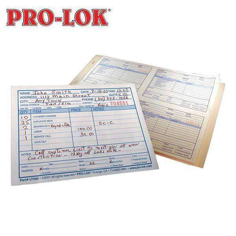Pro-Lok - LT430 - Service Call Dispatch Book - UHS Hardware