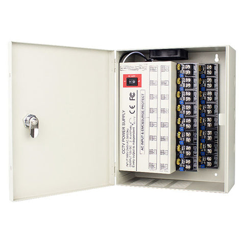 IC Realtime - PS-DC32A16HD-4DK / 16 Channel Power Supply / AC110- 220V / 4A 47-63Hz