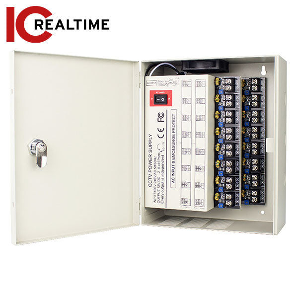 IC Realtime - PS-DC32A16HD-4DK / 16 Channel Power Supply / AC110- 220V / 4A 47-63Hz