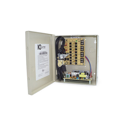 IC Realtime - PWR-4DC-4A / 4 Ch DC Power Supply 1000 Ma Per Ch / Regulated And Resettable Protected Power Outputs