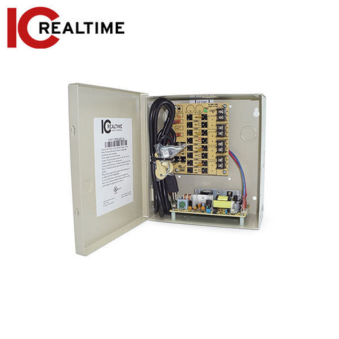 IC Realtime - PWR-4DC-4A / 4 Ch DC Power Supply 1000 Ma Per Ch / Regulated And Resettable Protected Power Outputs