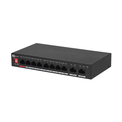 IC Realtime - PWR-POE-8-V3 / 8 Port Unmanaged PoE Switch / 96W Max / Supports 1 Hi POE Port