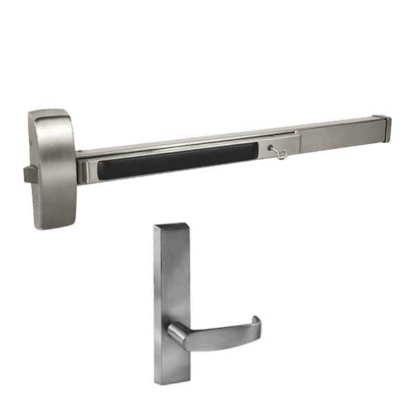 Sargent - 8815 - Exit Device with Trim Lever - Passage - 36" - Satin Stainless Steel - Grade 1 - UHS Hardware