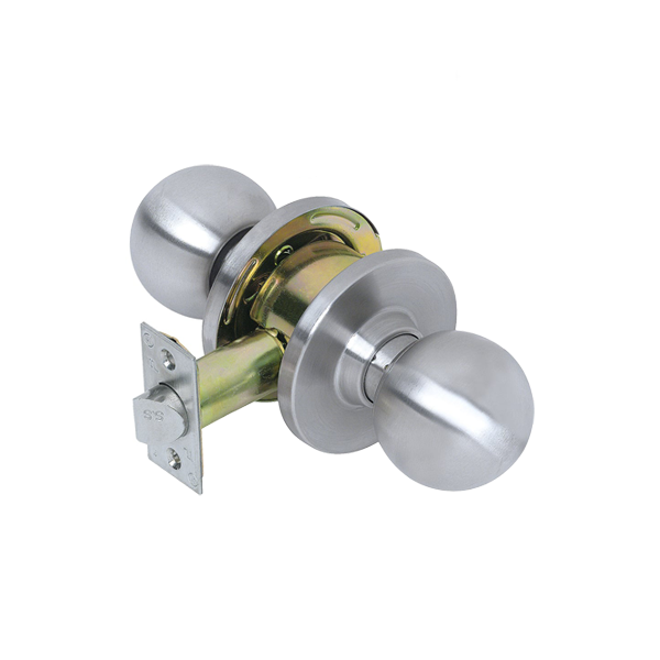 TELL - RL100007 - Light Duty Cylindrical Knob - Satin Stainless - Passage