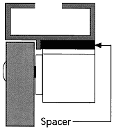 Seco-Larm - Plate Spacer - 1/4" for 1,200-lb Series Electromagnetic Locks - Indoor - UHS Hardware