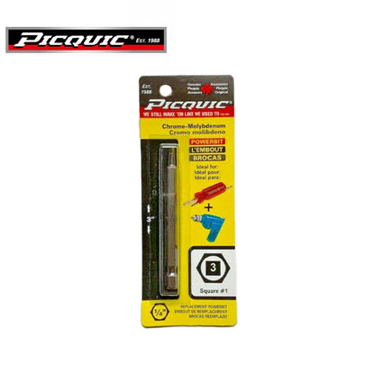 PICQUIC - 3" Length Powerbits - Optional Bit Sizes - Pozidriv - UHS Hardware