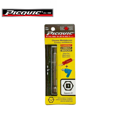 PICQUIC - 3" Length Powerbits - Optional Bit Sizes - Pozidriv - UHS Hardware