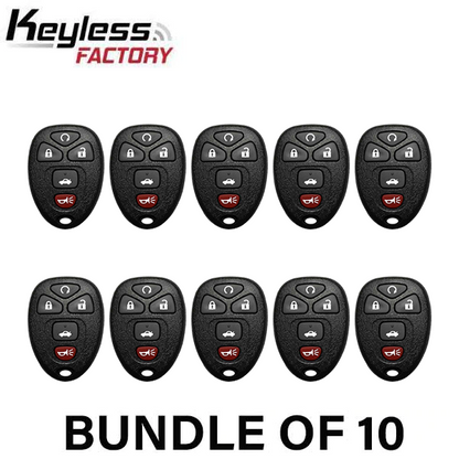 2004-2013 GM / 5-Button Keyless Entry Remote / PN: 22733524 / KOBGT04A (AFTERMARKET) (BUNDLE OF 10) - UHS Hardware