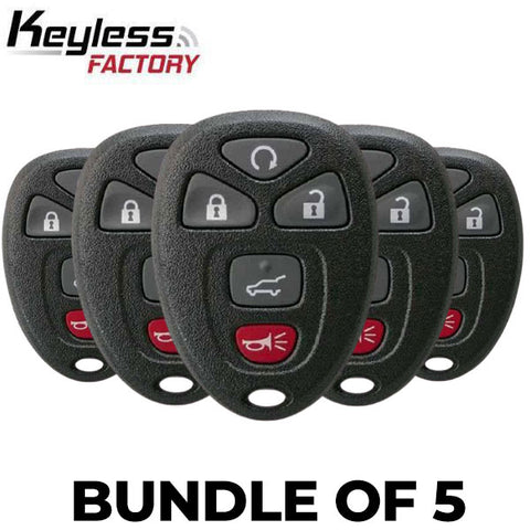 5 x 2007-2017 GM / 5-Button Keyless Entry Remote / OUC60270 / (BUNDLE OF 5) - UHS Hardware