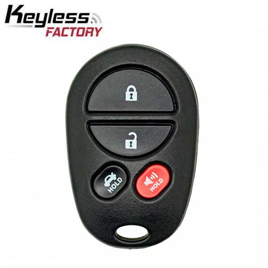 2004-2008 Toyota Avalon / Solara  / 4-Button Keyless Entry Remote / GQ43VT20T / (R-T-20T-4B) - UHS Hardware