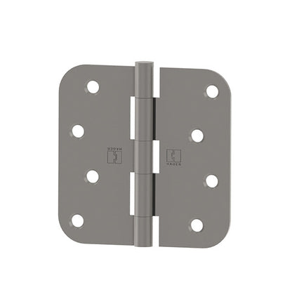 Hager - RC1842 - 5-Knuckle - Round Corner 5/8" Radius - Plain Bearing with Fasteners - 4" x 4" - Optional Finish - Optional Pin Function
