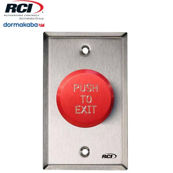 RCI 991R-PTD32D Pneumatic Time Delay Exit Pushbutton - UHS Hardware