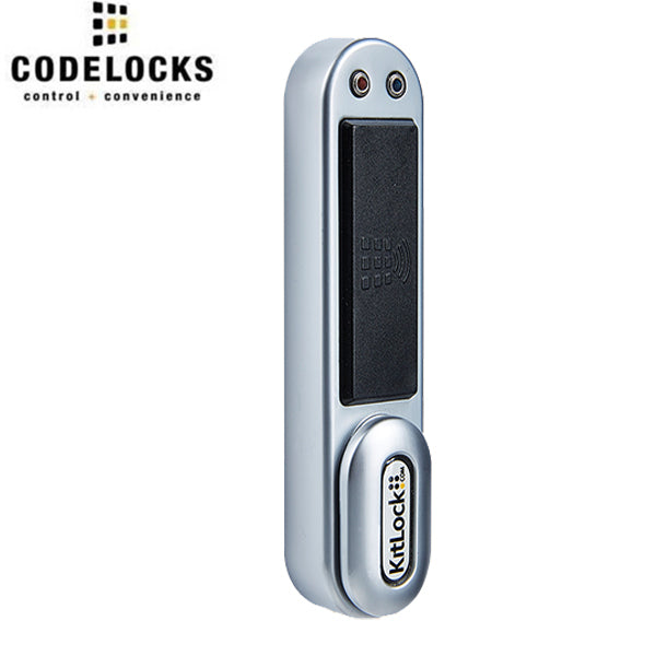 Code Locks - KL1050 - RFID Electronic Kit Lock - Up to 1/4" Door Thickness - Locker Lock - No Pre-Assembly - Optional Handing - Silver - UHS Hardware