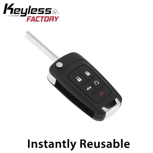 2X Pre-Cut Flip Remote Key For Chevrolet 2010-2019 – Cut By Code, OHT01060512 Compatible, VLS Brand