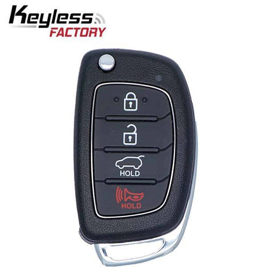 2015-2019 Hyundai Santa Fe / 4-Button Flip Key / TQ8-RKE-4F31 (RFK-HY-SNFE4) - UHS Hardware
