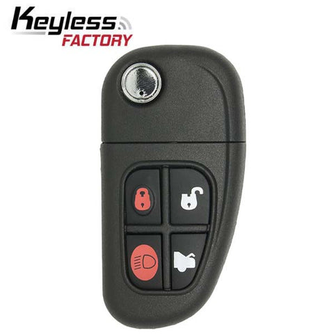 2001-2008 Jaguar / 4-Button Flip-Key / NHVWB1U241 / (RFK-JAG-NHV) - UHS Hardware