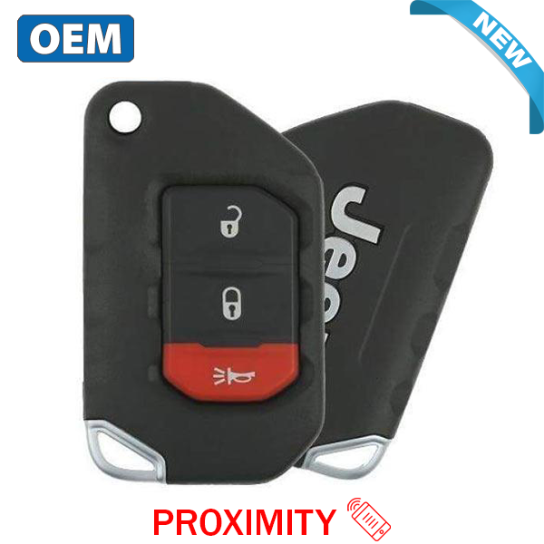 NEW OEM 2018 - 2024 Jeep Wrangler SMART Remote Flip Key 3B - OHT1130261 NEW OEM 2018 - 2024 Jeep Wrangler SMART Remote Flip Key 3B - OHT1130261