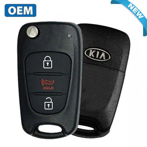 2010-2012 Kia Soul / 3-Button Flip Key / PN: 95430-2K250 / NYOSEKSAM11ATX (OEM) - UHS Hardware