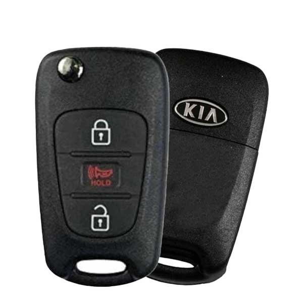 2010-2013 Kia Soul / 3-Button Remote Flip Key / PN: 95430-2K340 / NY0SEKSAM11ATX ((AM-FL)-315-AME) (OEM Refurb) - UHS Hardware